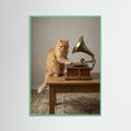 Mint Wood Lampshade Canine