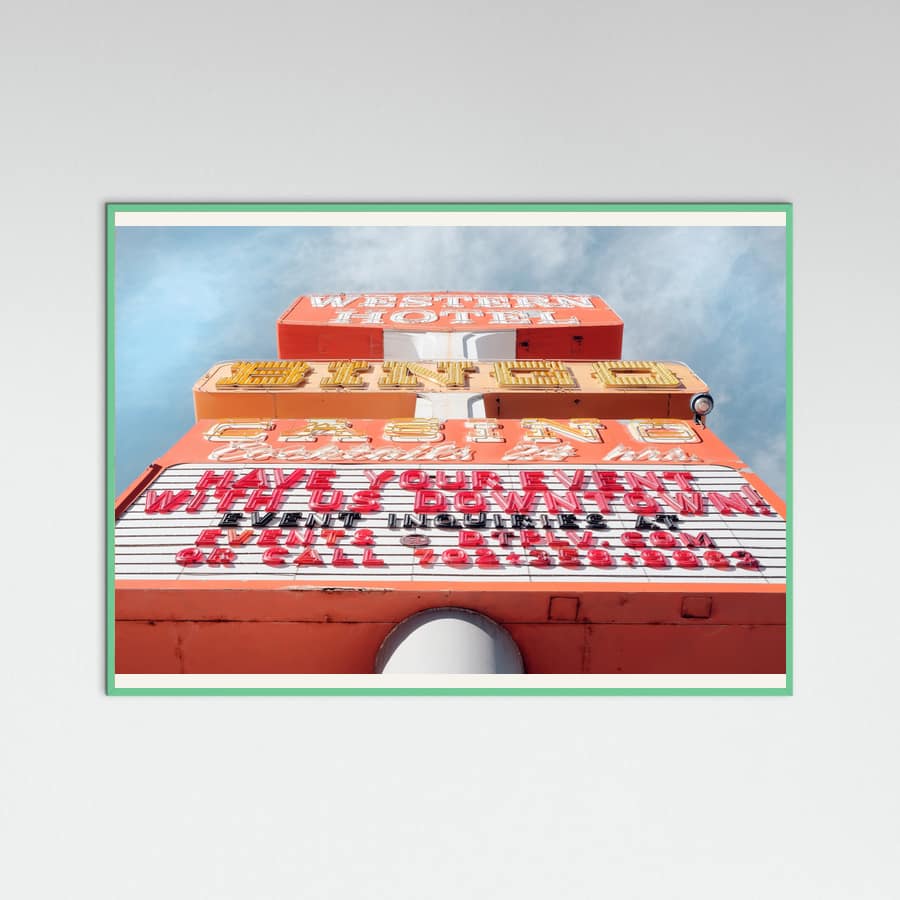 Mint Wood Las Vegas Bingo Poster