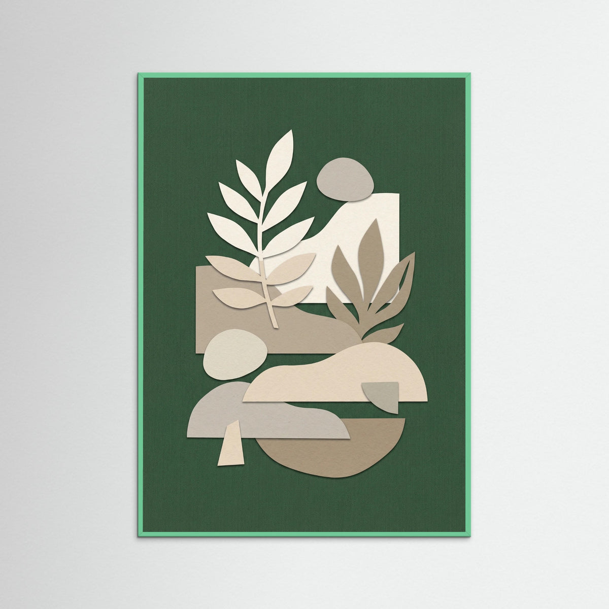 Mint Wood Layered Forms