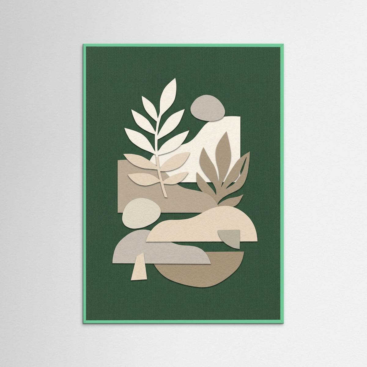 Mint Wood Layered Forms