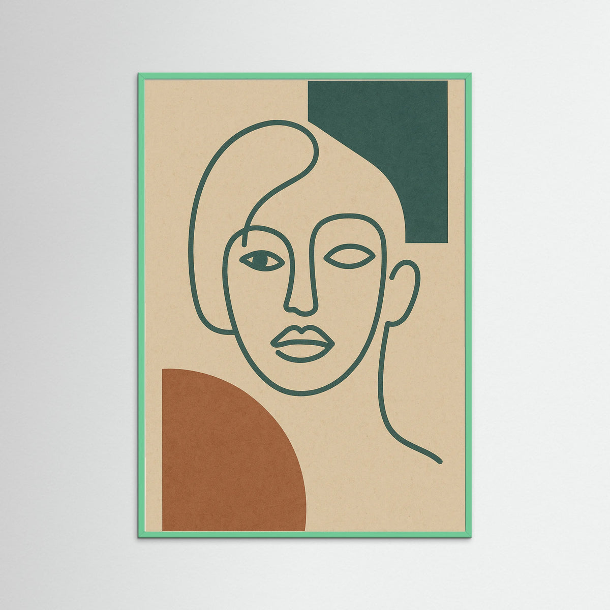 Mint Wood Line Elegance