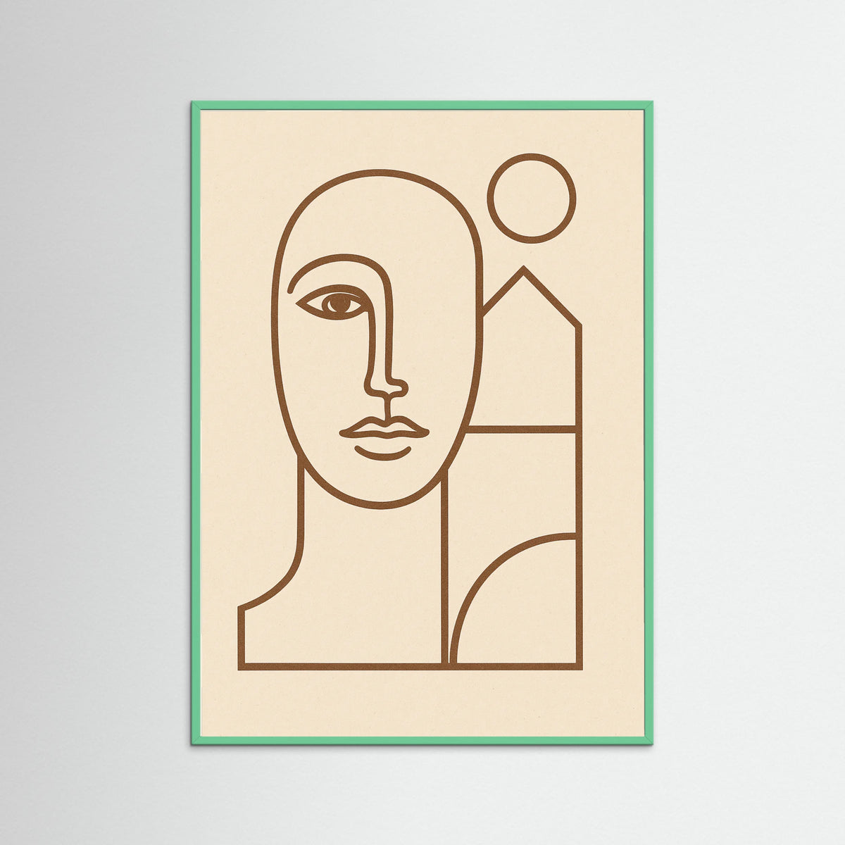 Mint Wood Line Portrait