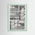 Mint Wood Linear Echoes 1 Poster