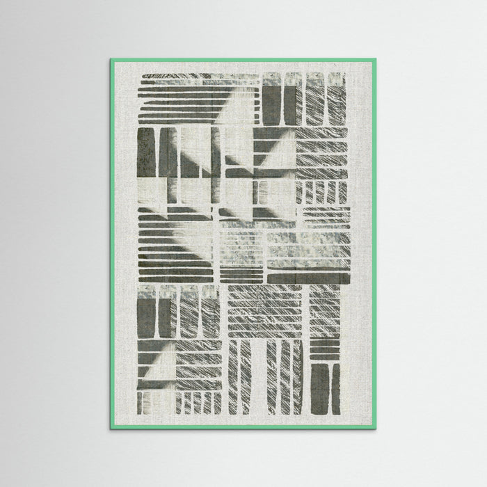 Mint Wood Linear Echoes 2 Poster