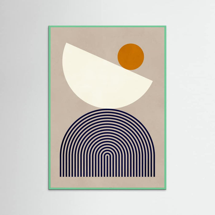 Lines and semicircles 1 Poster – poster and art print