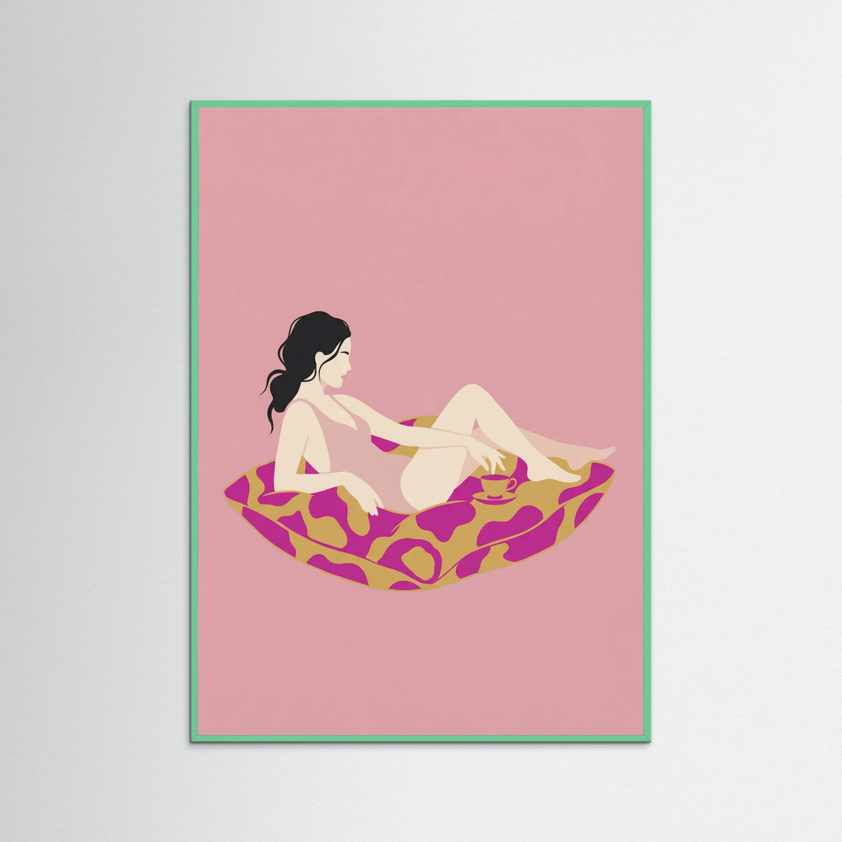 Mint Wood Lounge Pose