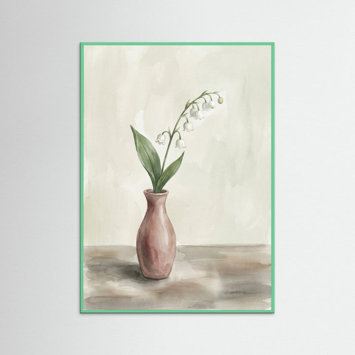 Mint Wood Lucky Clover Still Life