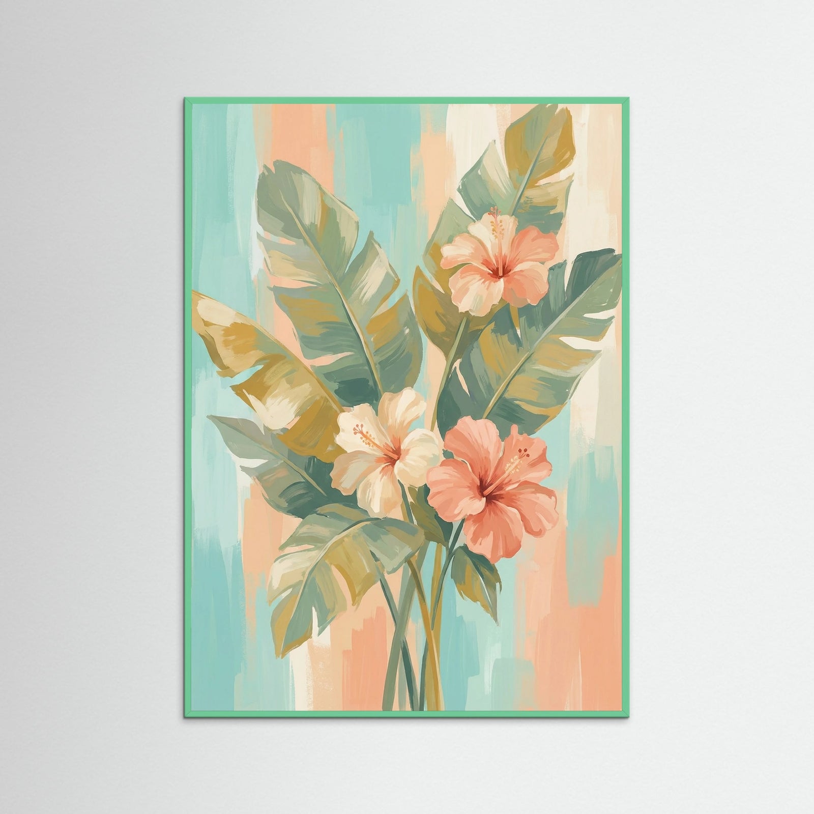 Mint Wood Lush Pastel Symphony