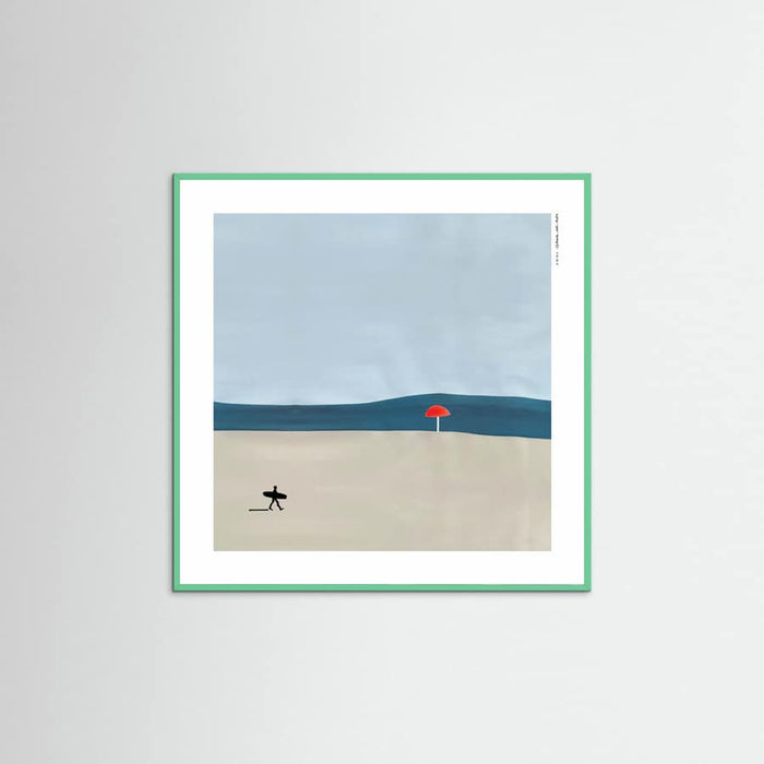 MINIMALIST SURFER Poster – poster and art print