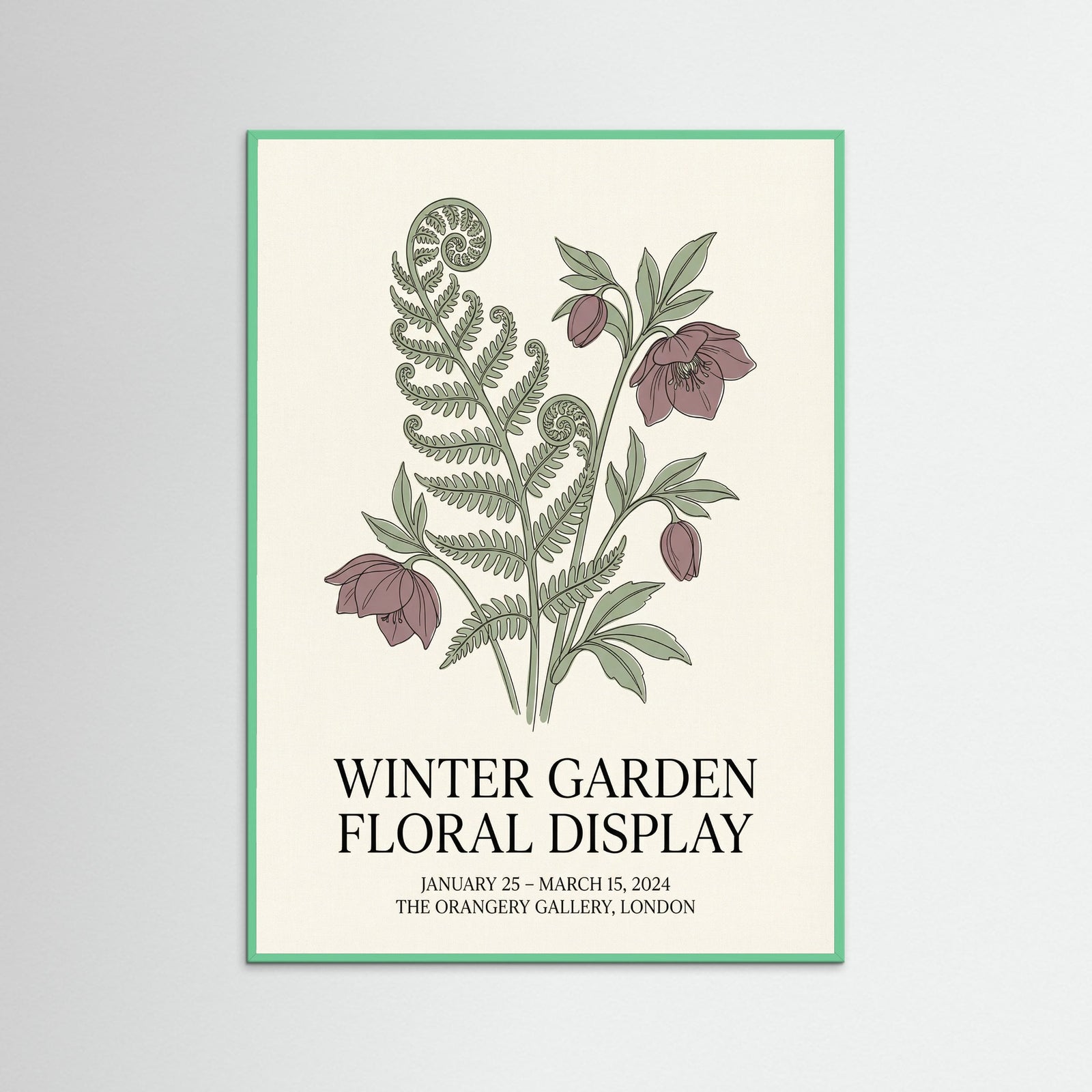 Mint Wood Matisse Botanical Bloom