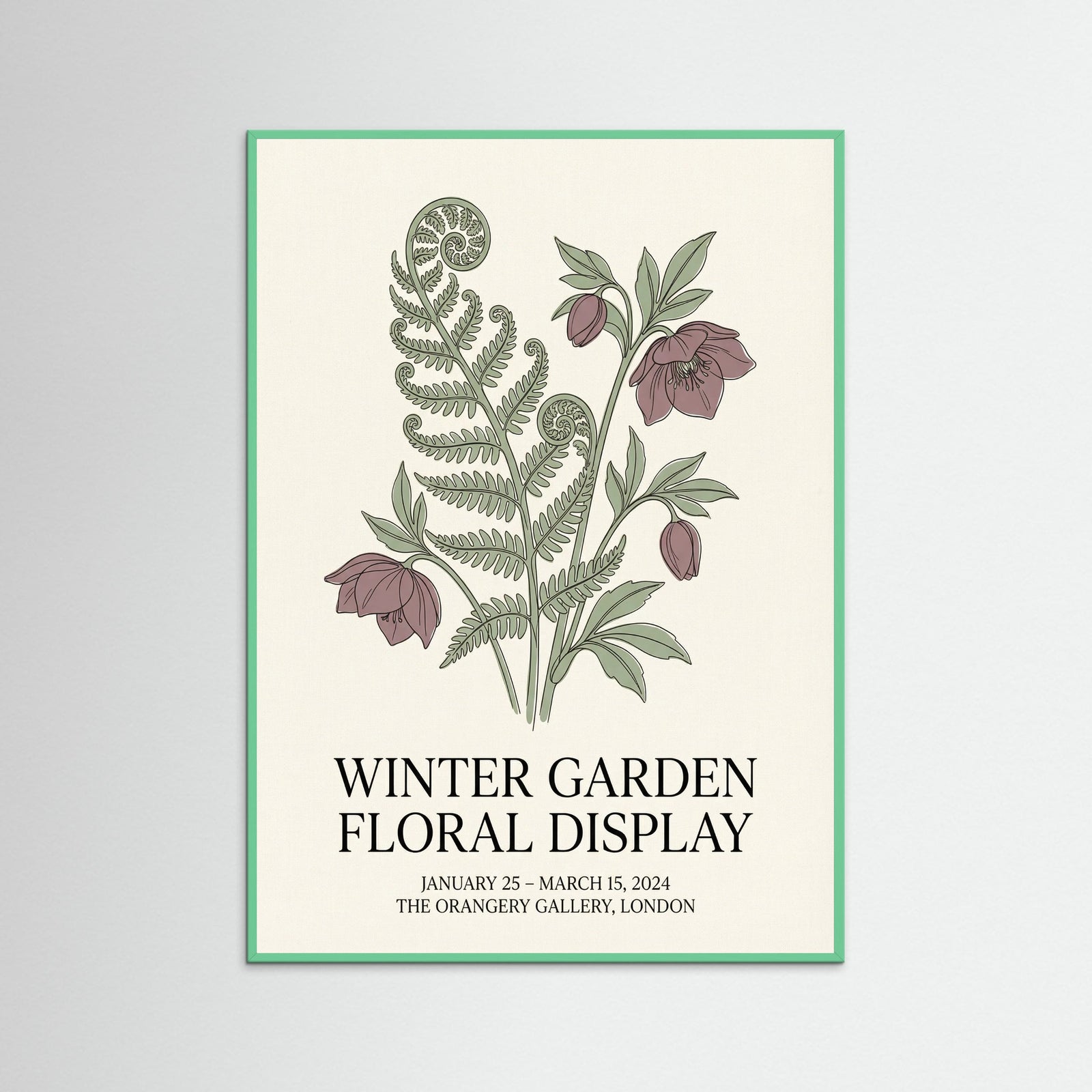 Mint Wood Matisse Botanical Bloom