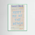 Plakat Meet Me At the Beach   Blue – plakat i druk artystyczny