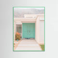 Mid-Century Mint Green Doors in Palm Springs Poster – poster and art print