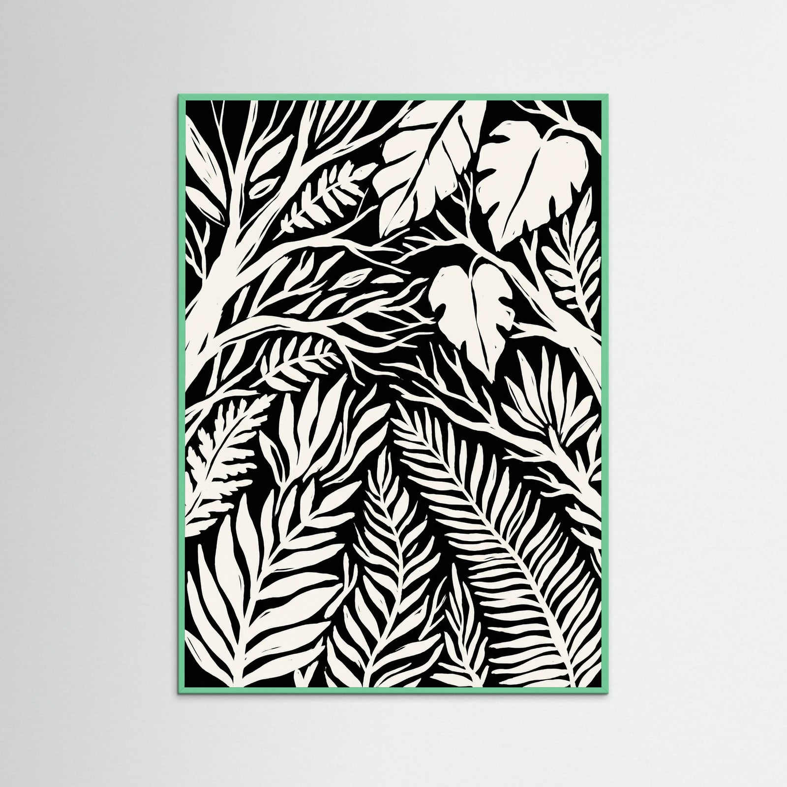 Mint Wood Midnight Bloom Black