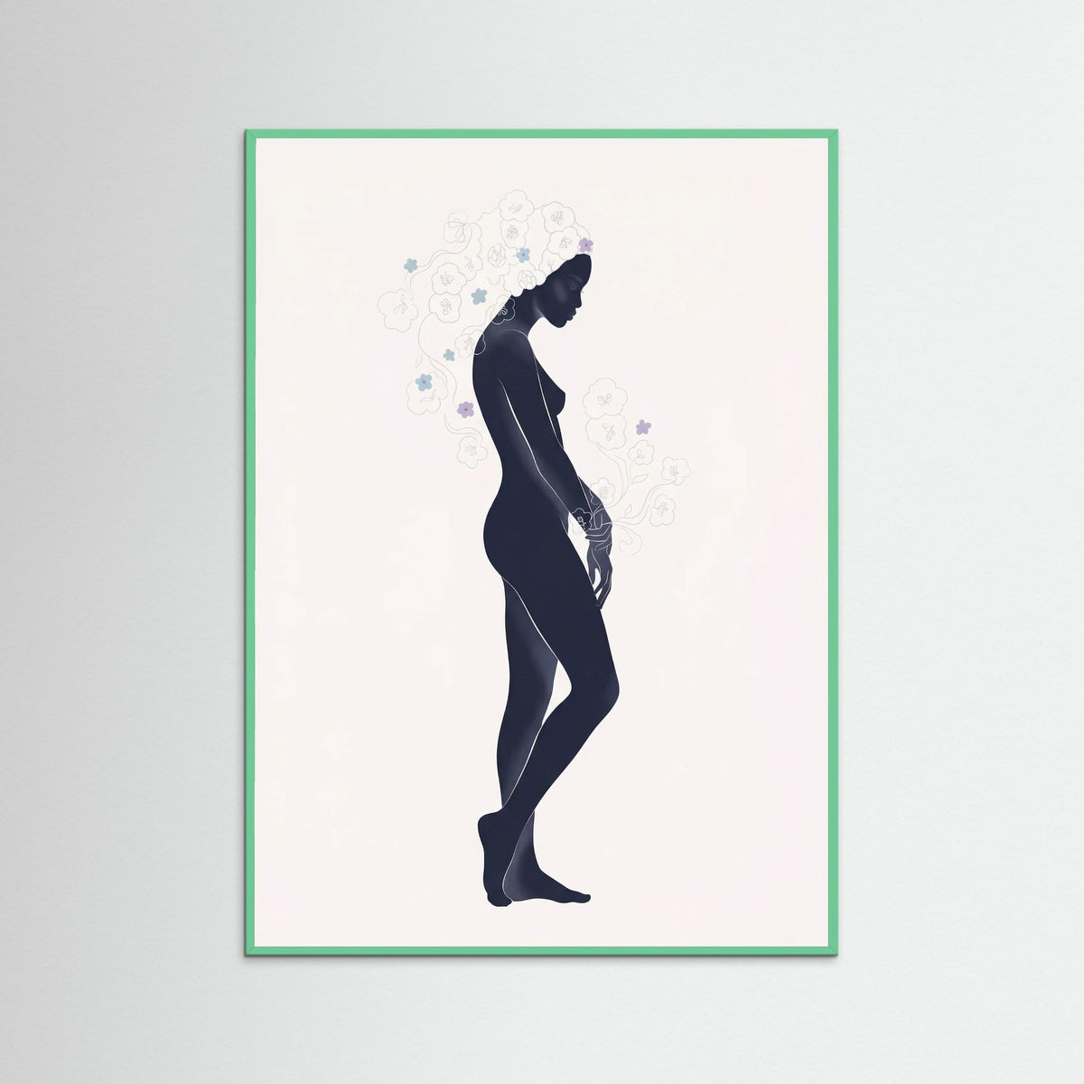 Mint Wood Midnight Bloom