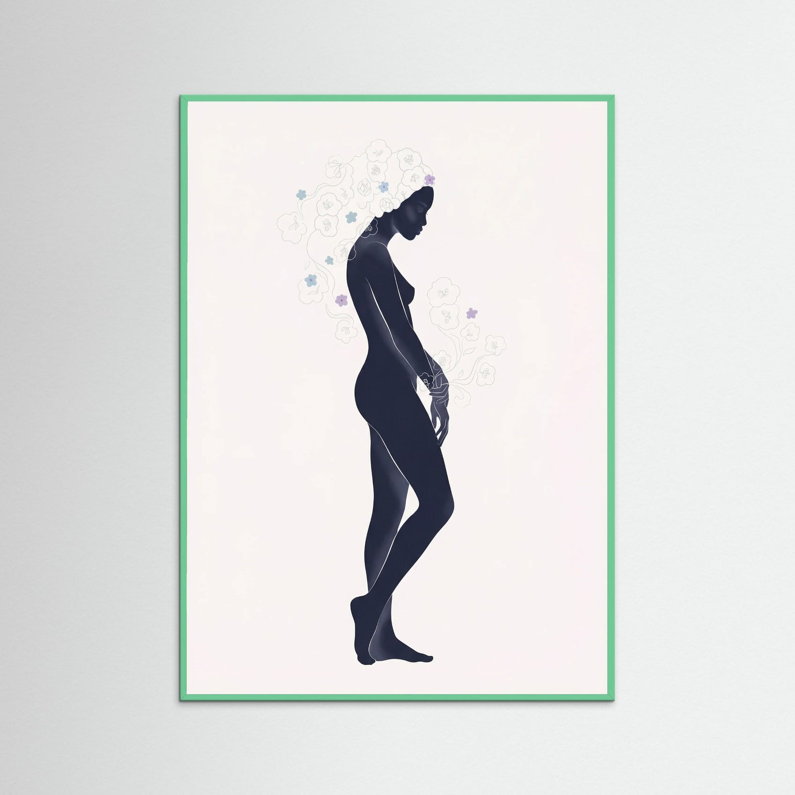 Mint Wood Midnight Bloom