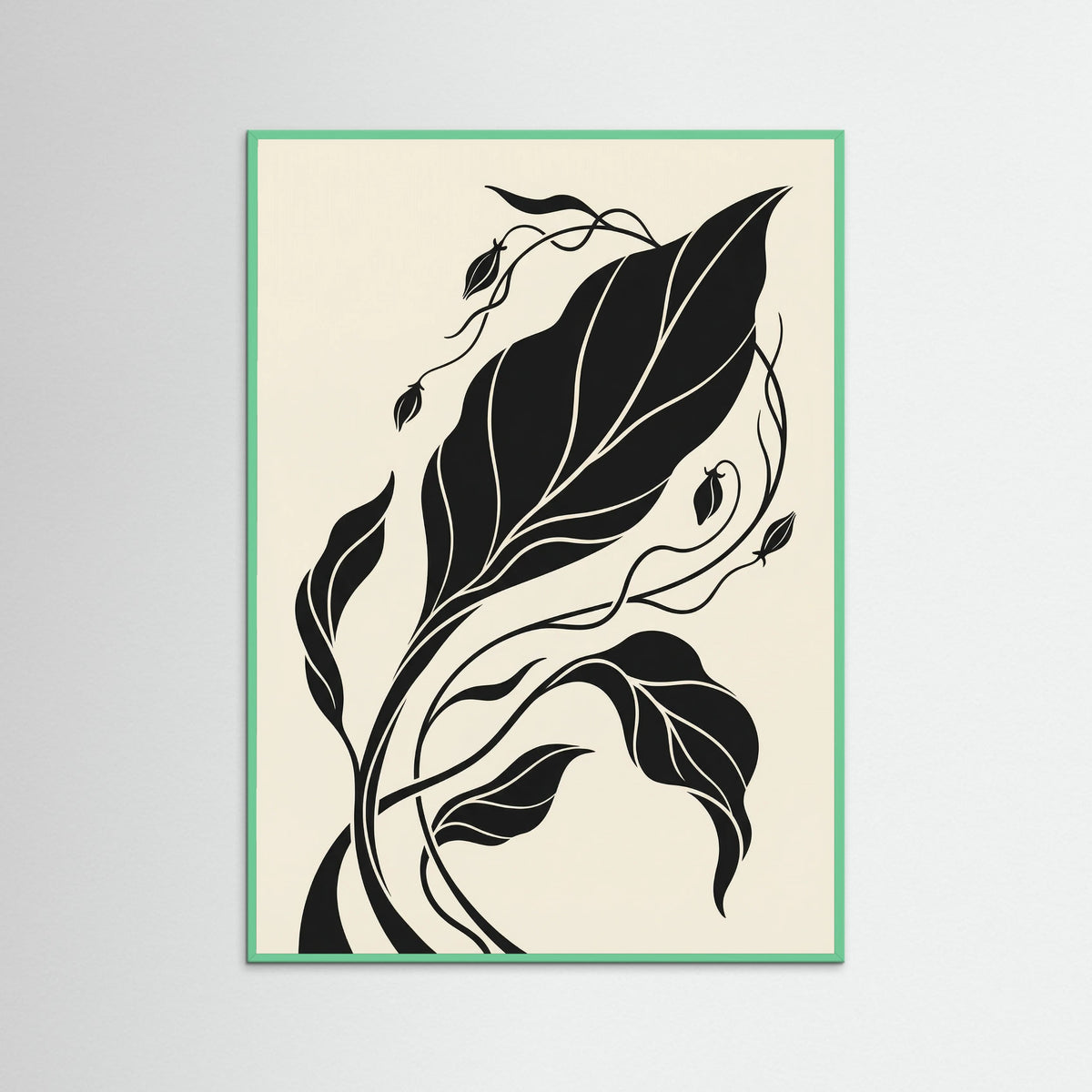 Mint Wood Midnight Bloom