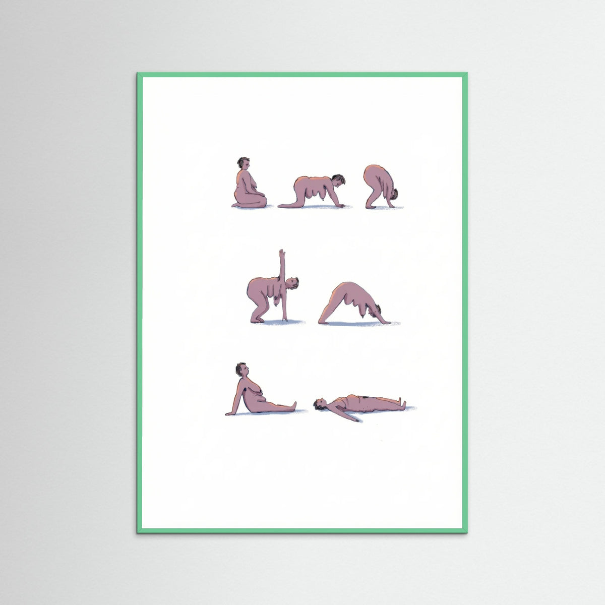 Mint Wood Mindful Movement Poses