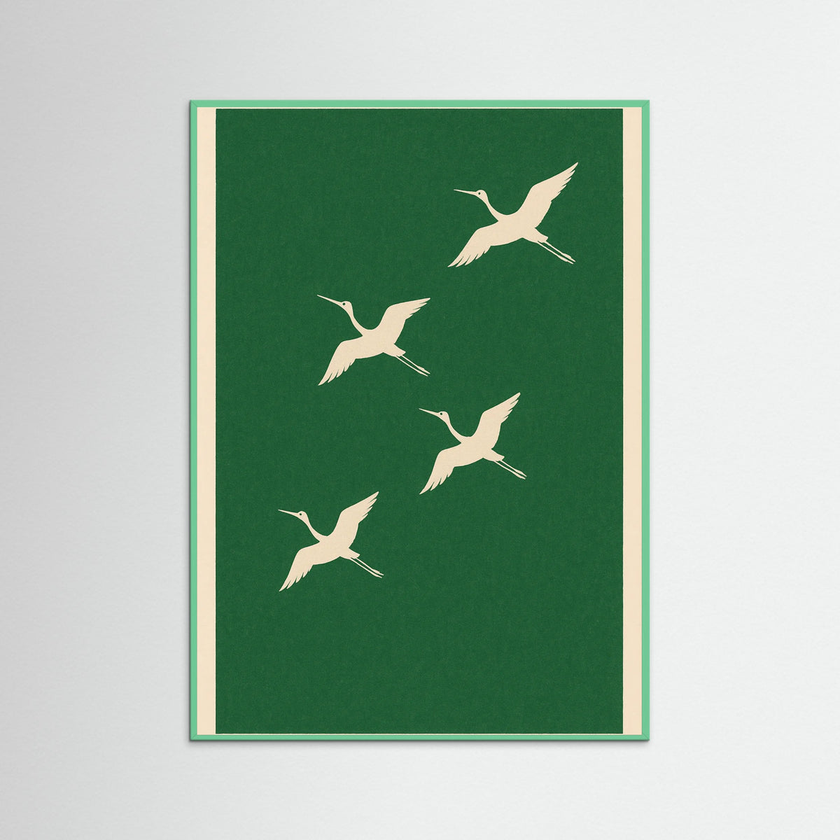 Mint Wood Minimal Green Abstract