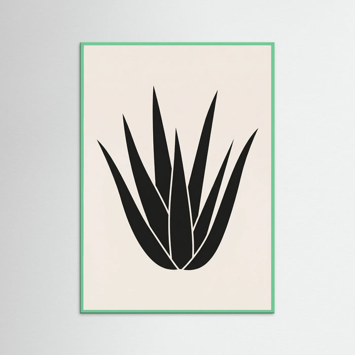 Mint Wood Minimalist Bloom