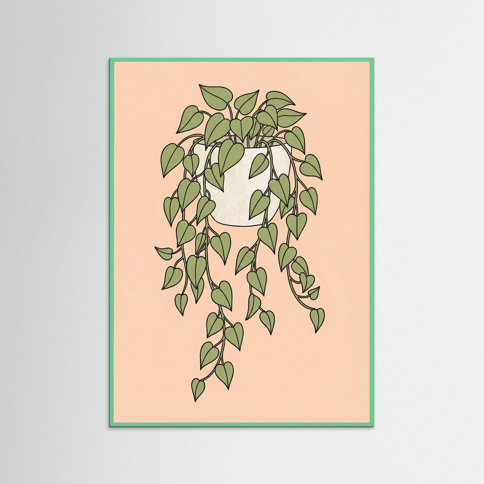 Mint Wood Minimalist Botanica