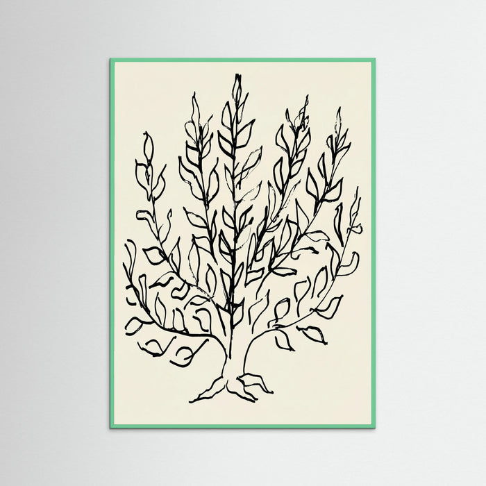 Mint Wood Minimalist Bush