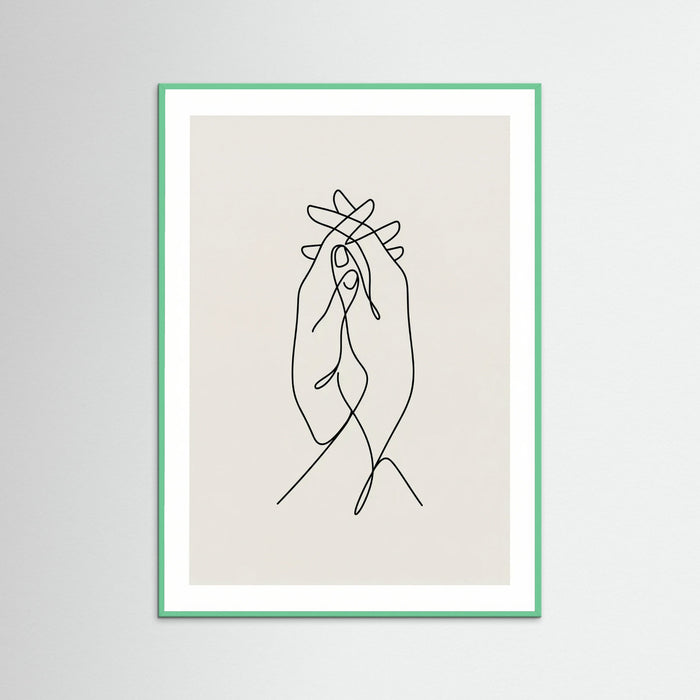 Minimalist Embrace – plakat og kunsttryk