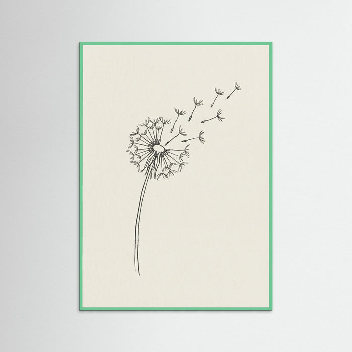Mint Wood Minimalist Peace Dove