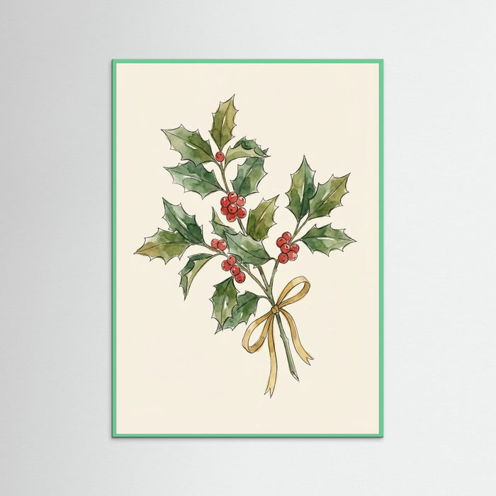 Mint Wood Mistletoe Kiss