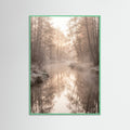 Mint Wood Misty Dawn Reflection
