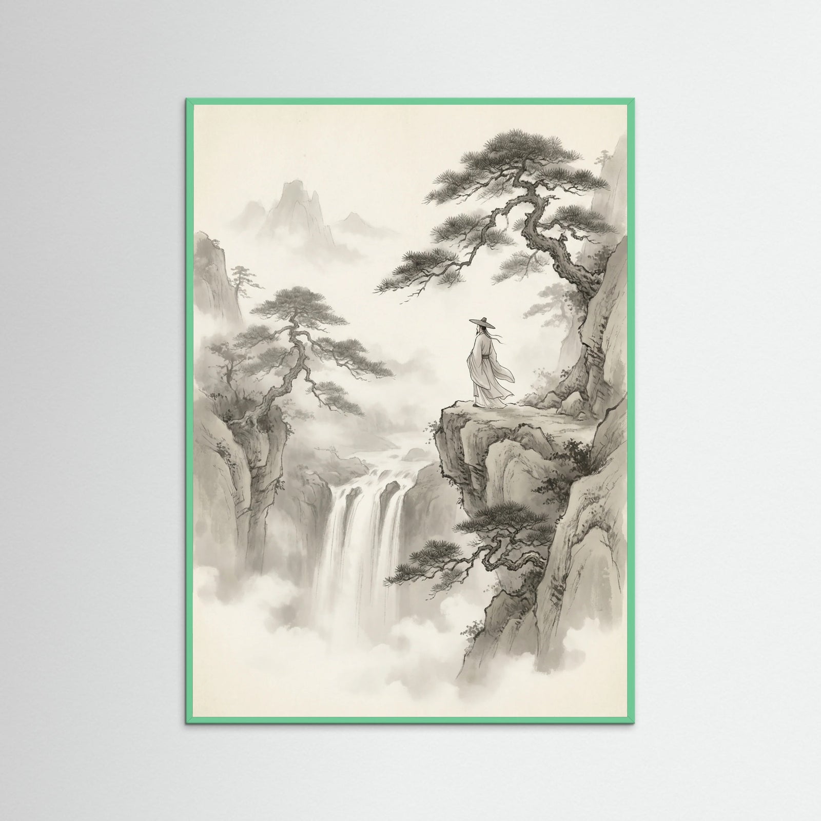 Mint Wood Misty Mountain Journey