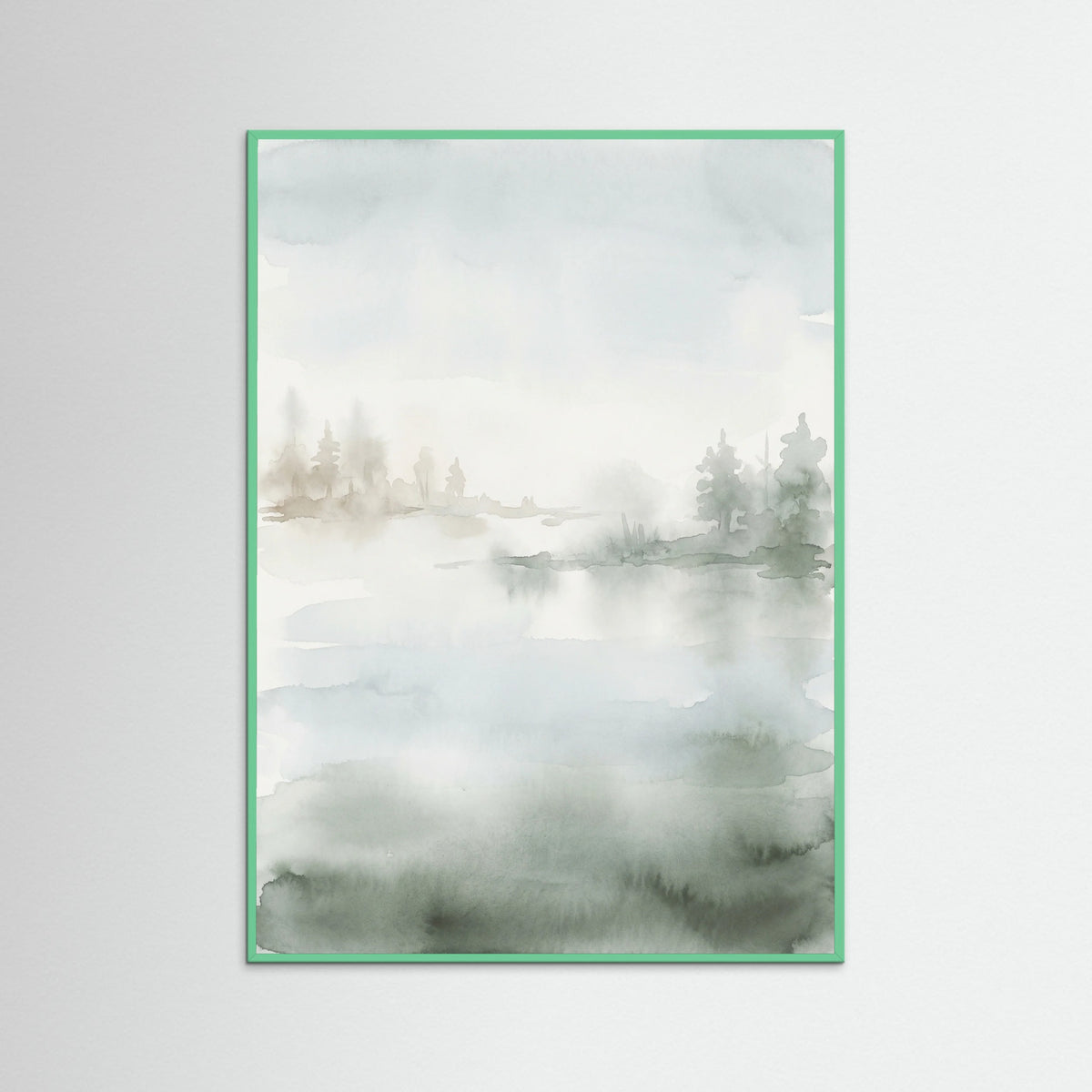 Mint Wood Misty Pine Green