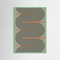 Mint Wood Modern Contemporary Balance No.1 Poster