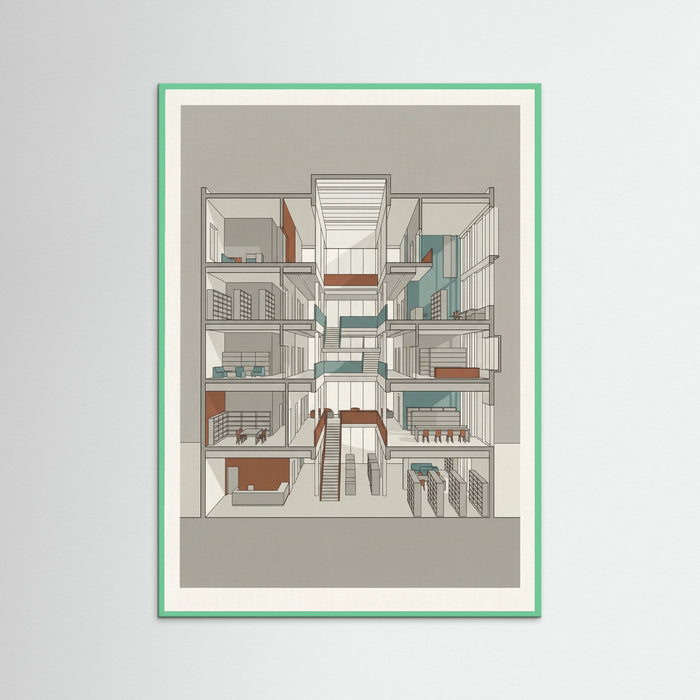 Mint Wood Modern Home Blueprint