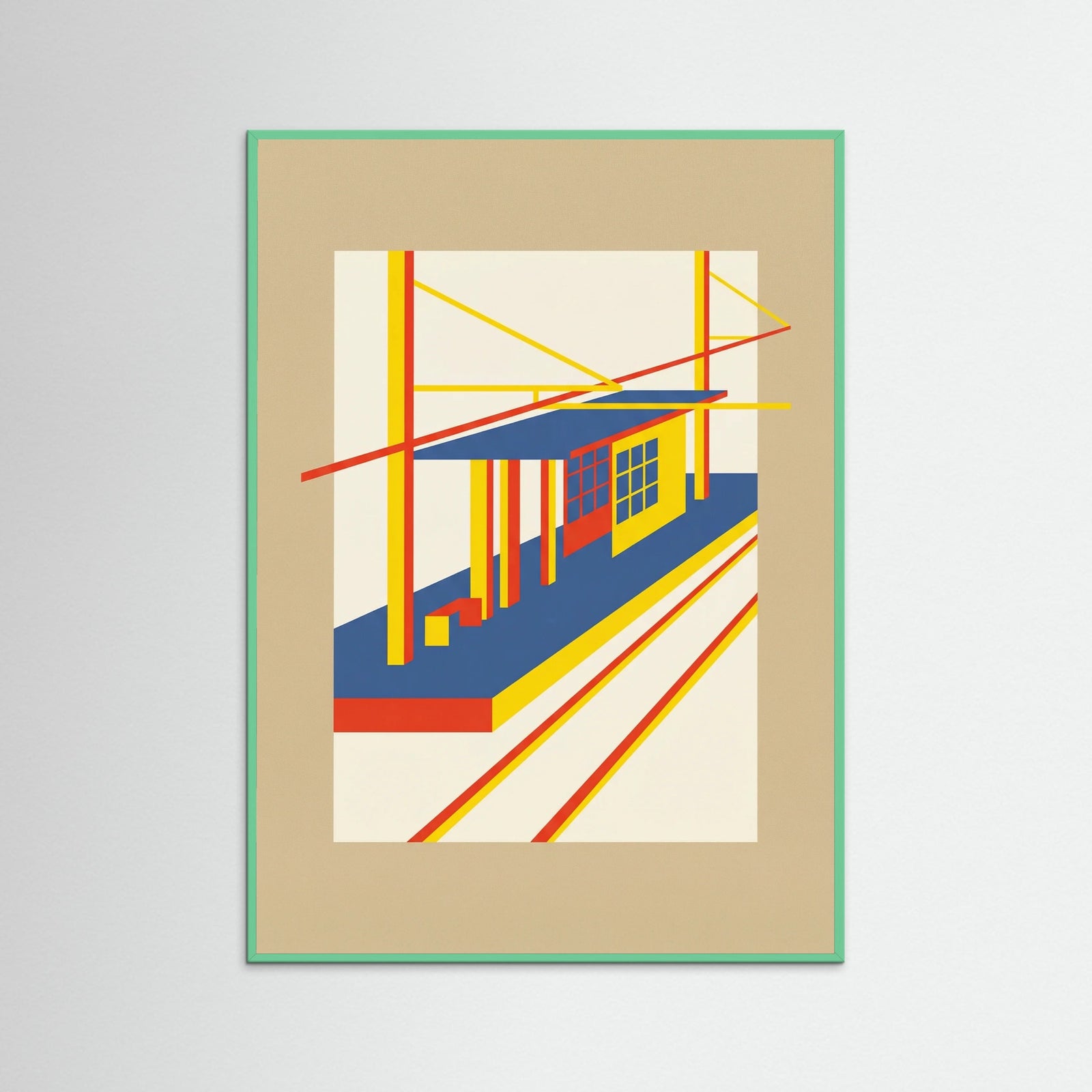 Mint Wood Modernist Bakery Facade