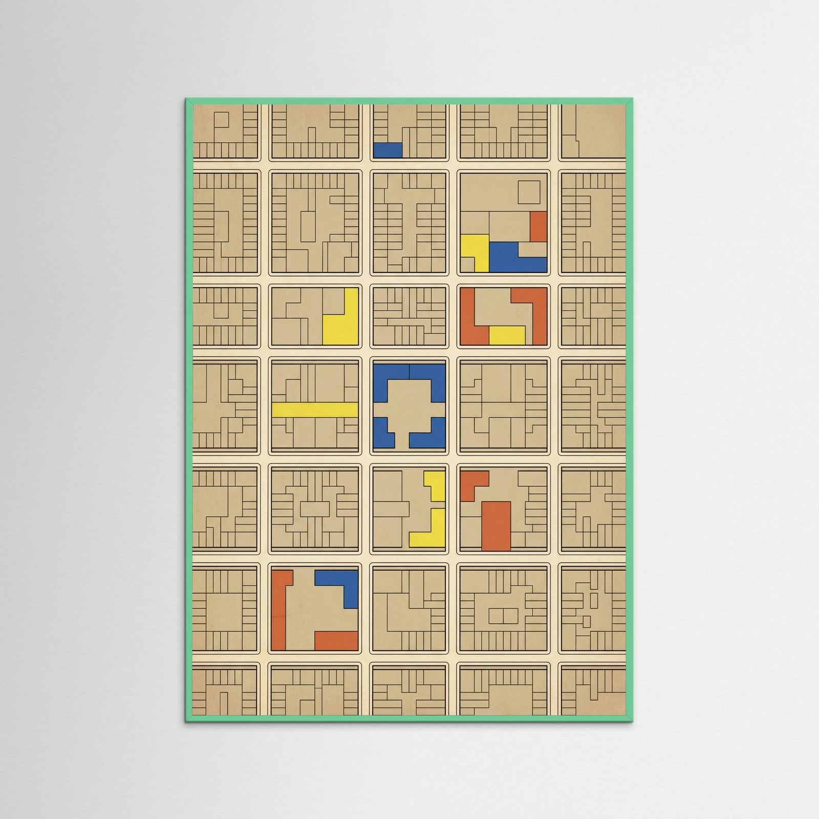 Mint Wood Modernist Facade