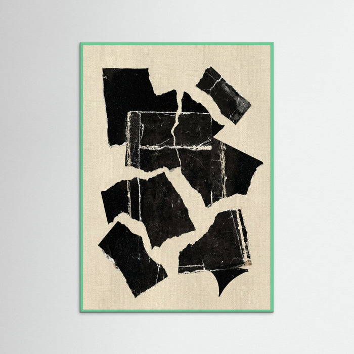 Mint Wood Monochrome Abstraction