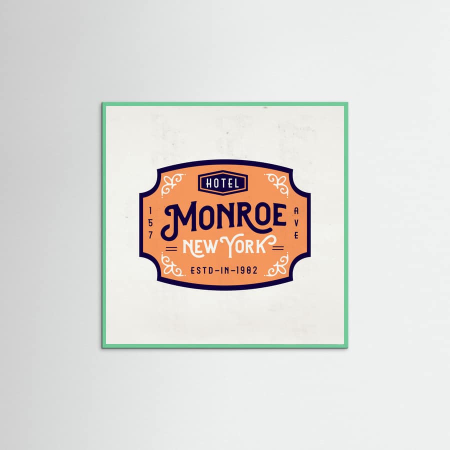 Mint Wood Monroe Hotel New York Poster