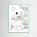Mint Wood Moomins Bloom