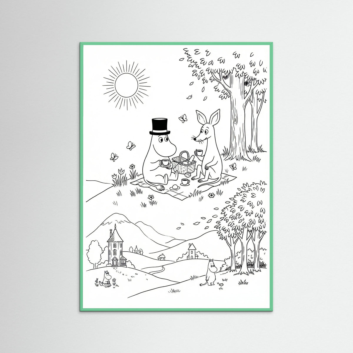 Mint Wood Moomins Bloom