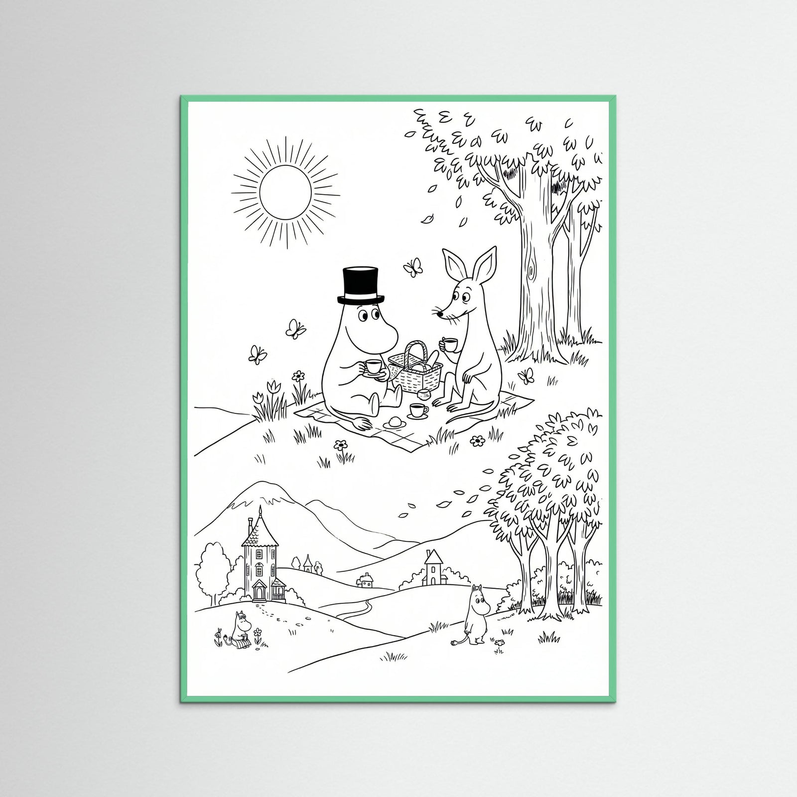Mint Wood Moomins Bloom