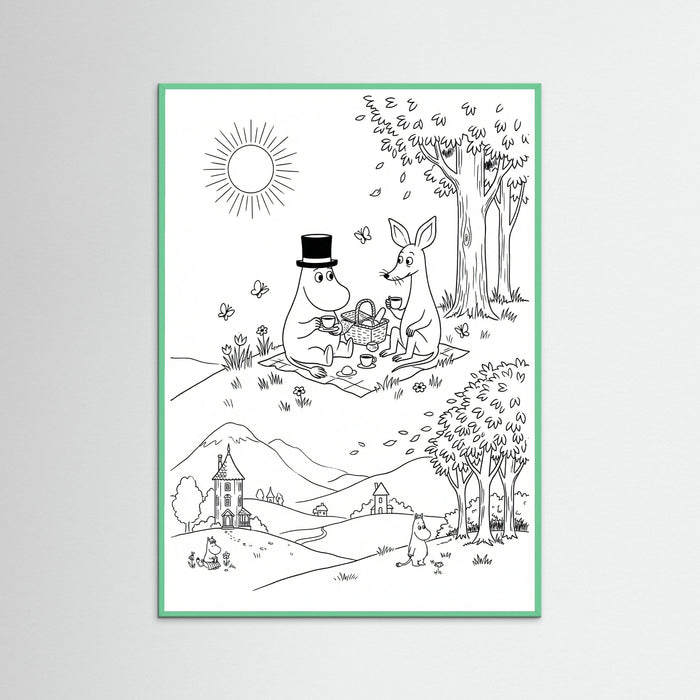 Mint Wood Moomins Bloom