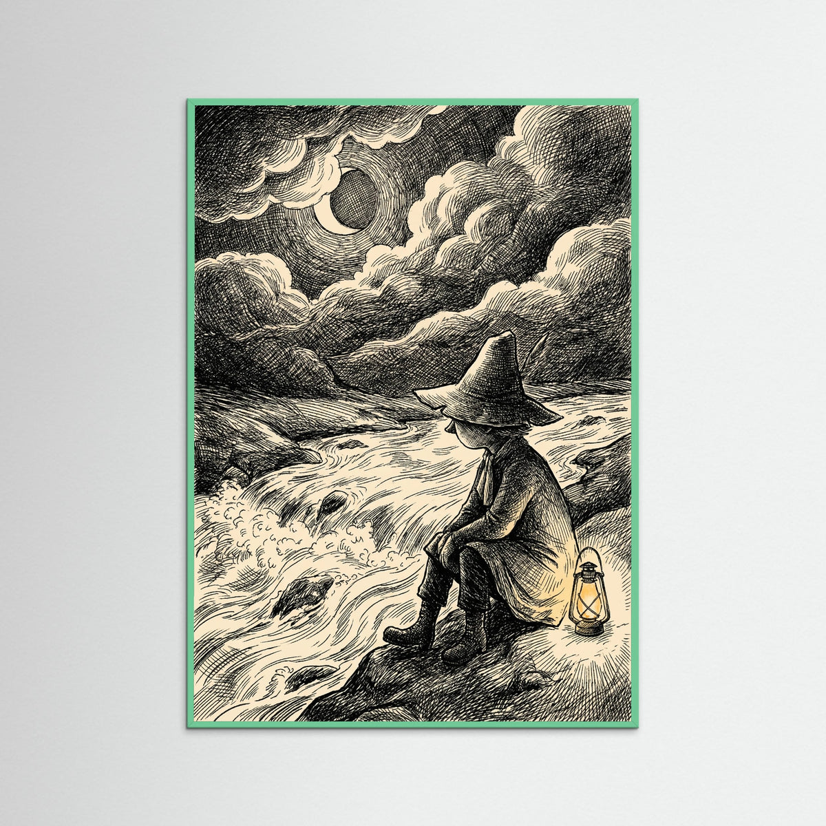 Mint Wood Moonlit Moomin Encounter