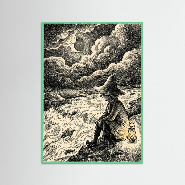 Mint Wood Moonlit Moomin Encounter