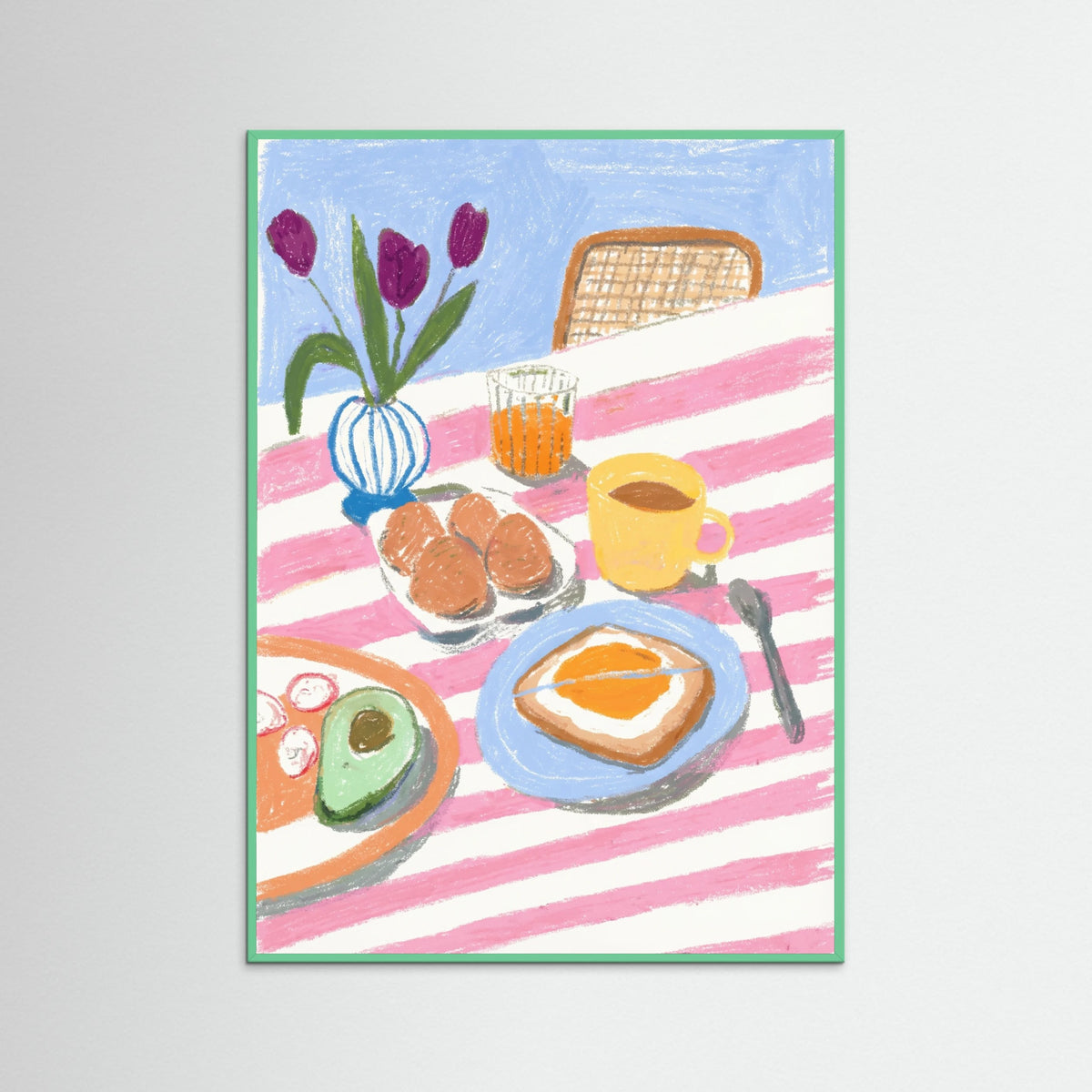 Mint Wood Morning Still Life