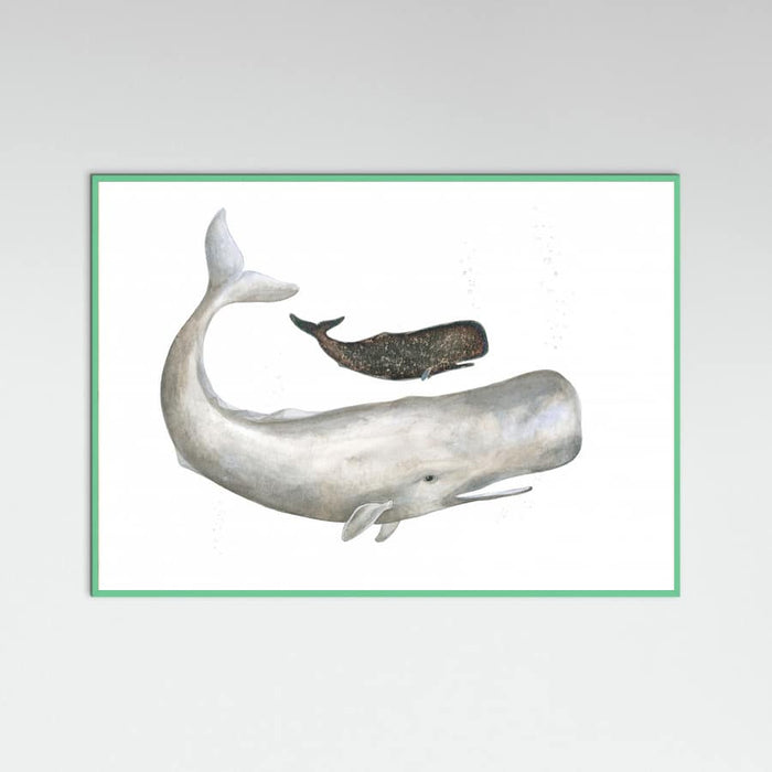 Poster Mother and Baby Sperm Whale – poster e stampa artistica