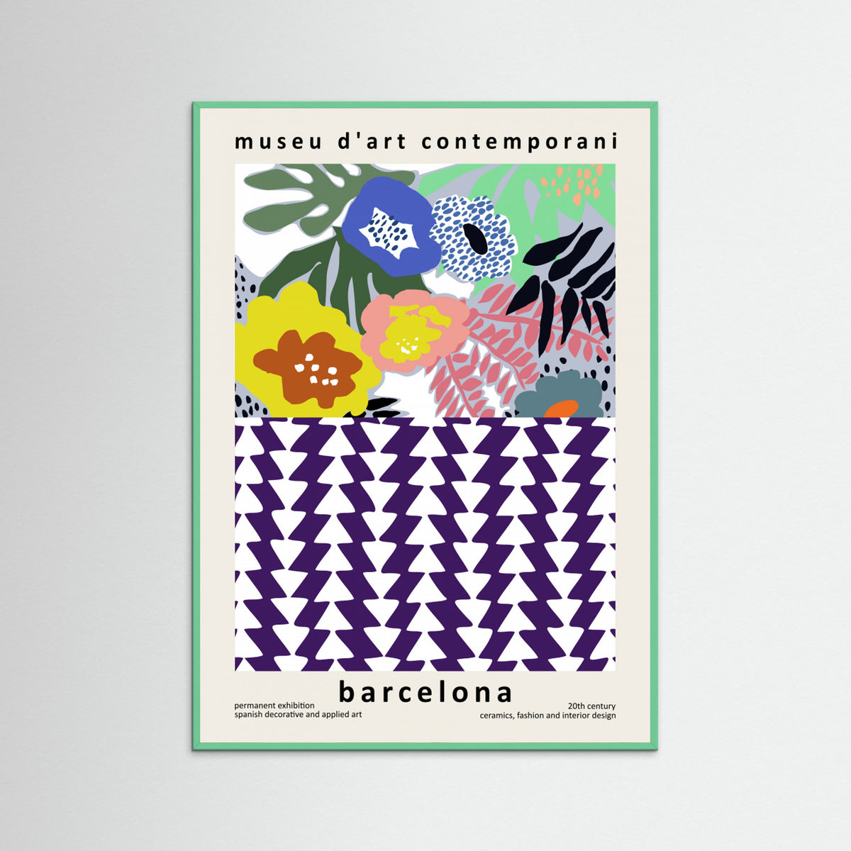 Mint Wood Museu D'art Contemporani Barcelona Poster