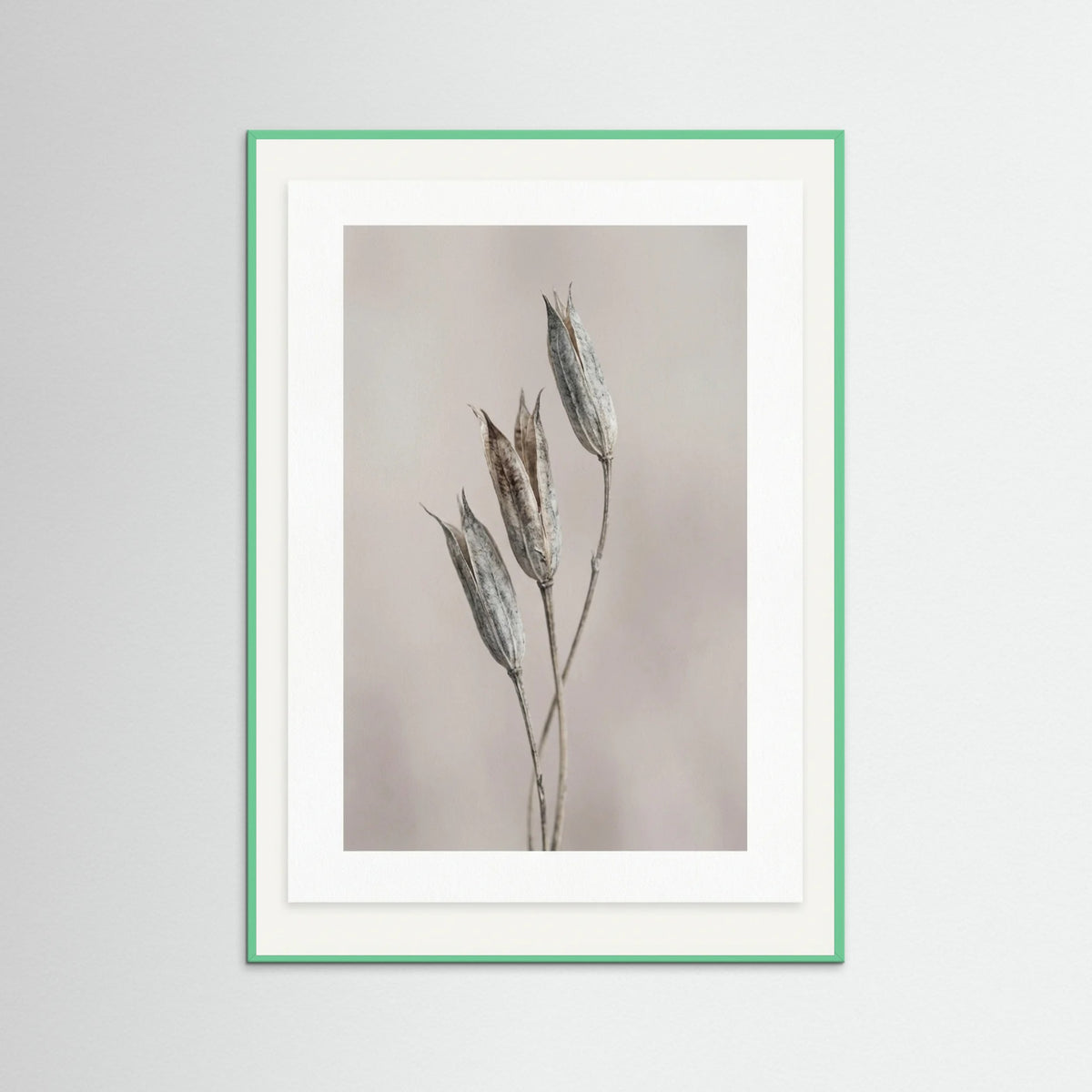 Mint Wood Muted Bloom