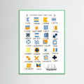 Nautical Flags Poster – Poster und Kunstdruck