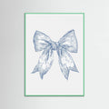 Plakat Nautical Pale Blue Bow – plakat i druk artystyczny